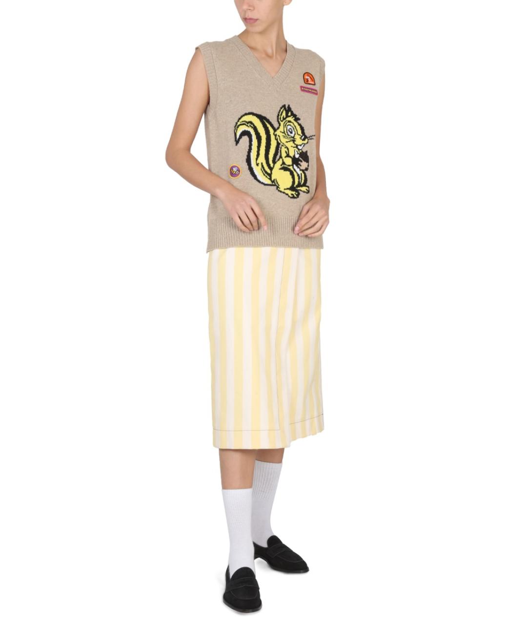 CORMIO Бежевая шерстяная жилетка, фото 3