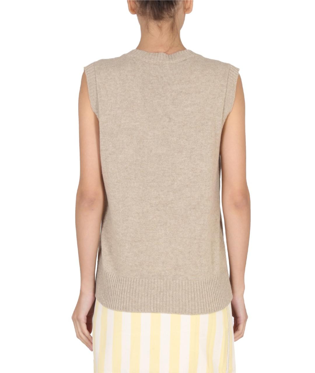 CORMIO Бежевая шерстяная жилетка, фото 4