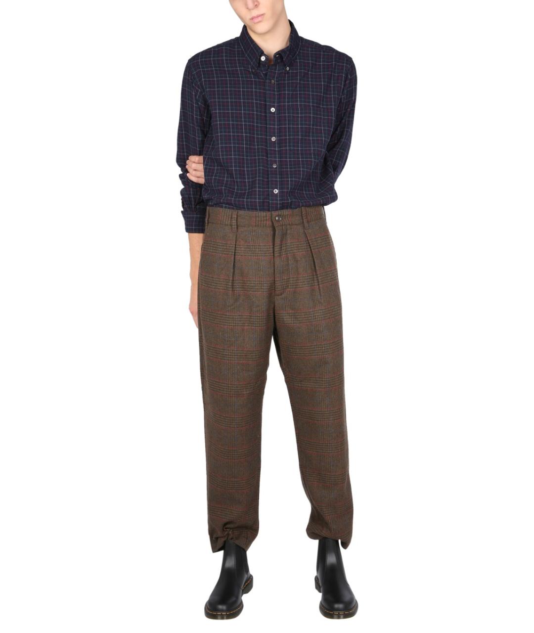 ENGINEERED GARMENTS Синяя хлопковая кэжуал рубашка, фото 2