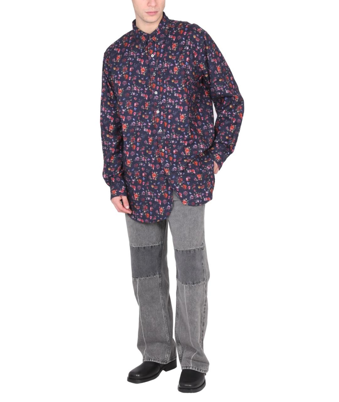 ENGINEERED GARMENTS Синяя хлопковая кэжуал рубашка, фото 3