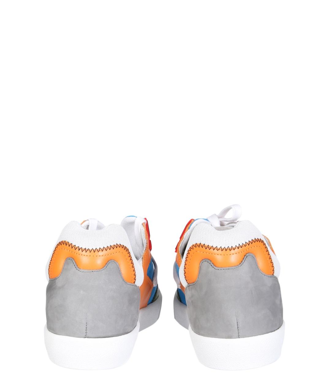 NO. 21 Зеленые кожаные низкие кроссовки / кеды, фото 3