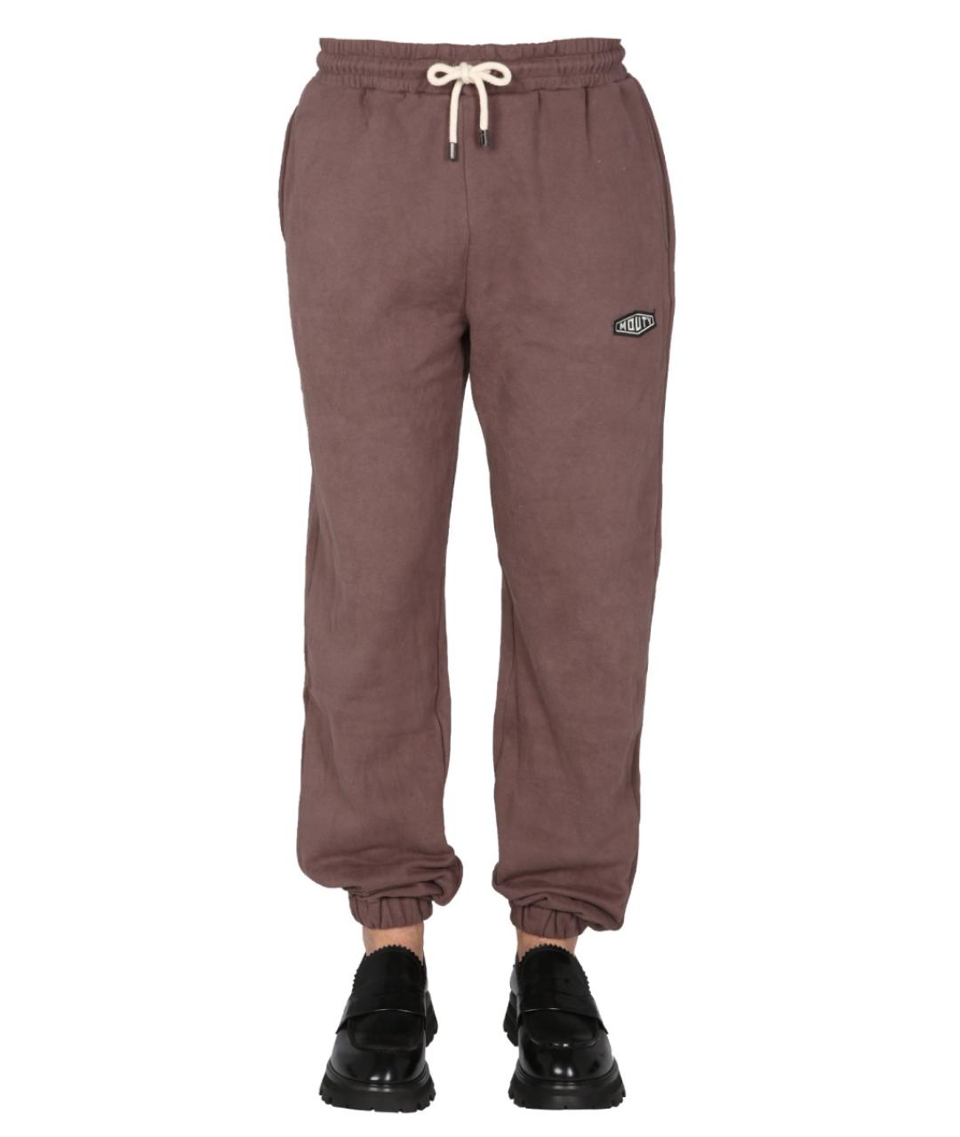 MOUTY Коричневые хлопковые повседневные брюки, фото 5