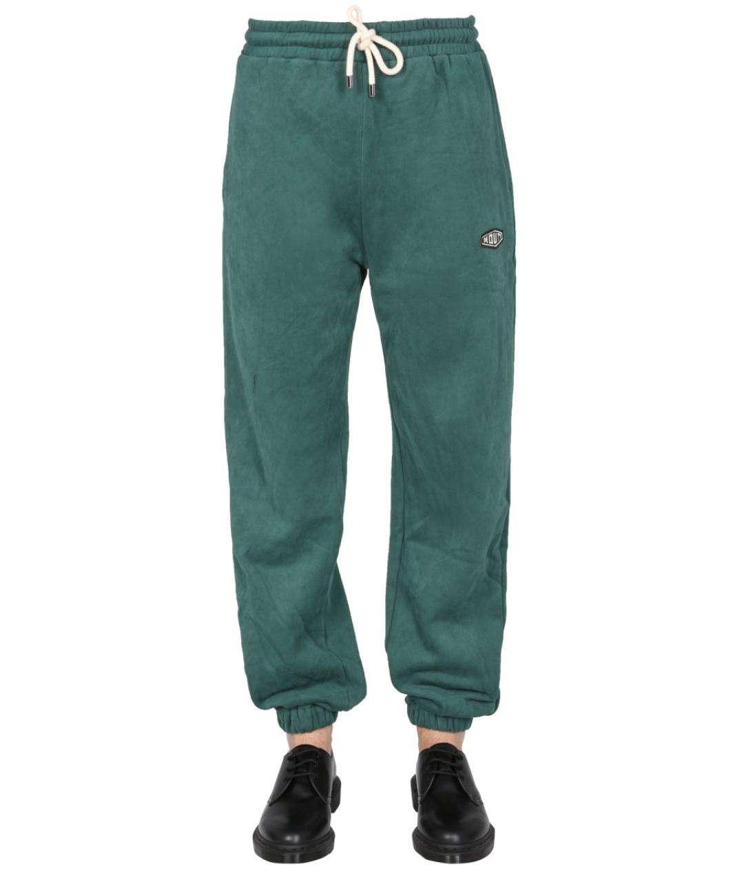 MOUTY Зеленые хлопковые повседневные брюки, фото 5