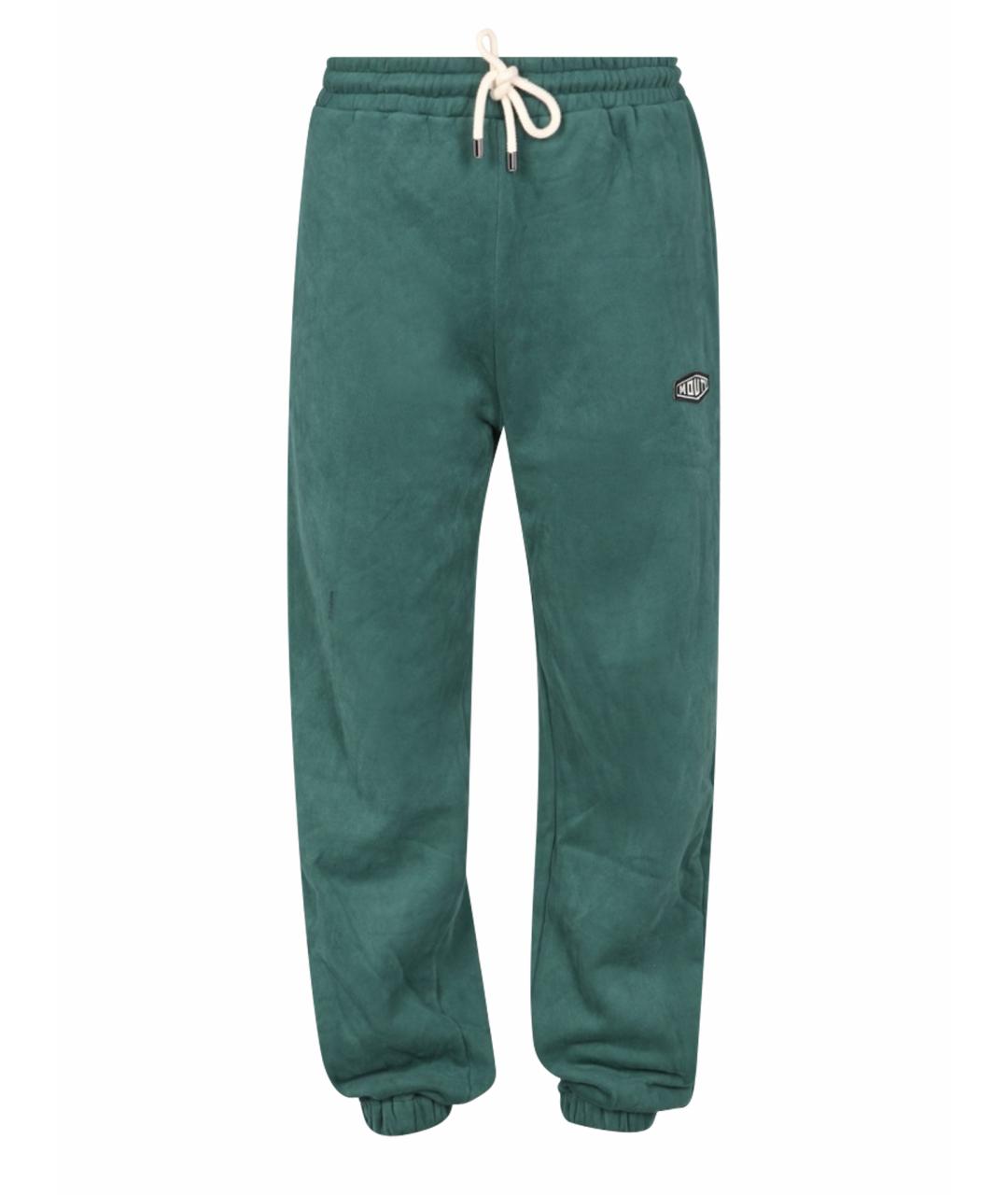 MOUTY Зеленые хлопковые повседневные брюки, фото 1