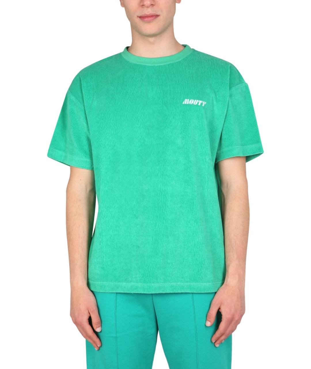 MOUTY Зеленая хлопковая футболка, фото 5