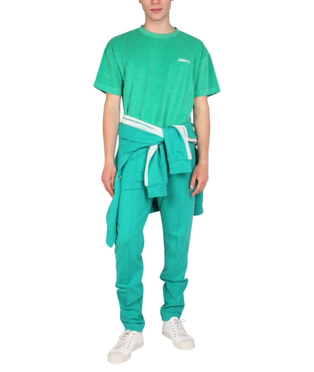 MOUTY Зеленая хлопковая футболка, фото 2