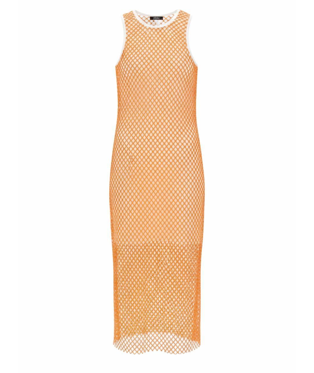 MOSCHINO JEANS Оранжевое полиэстеровое повседневное платье, фото 1