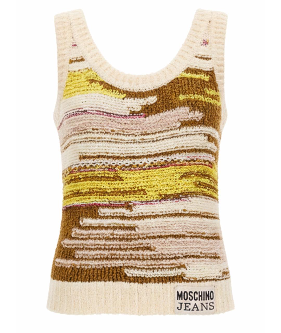 MOSCHINO JEANS Мульти хлопковая майка, фото 1