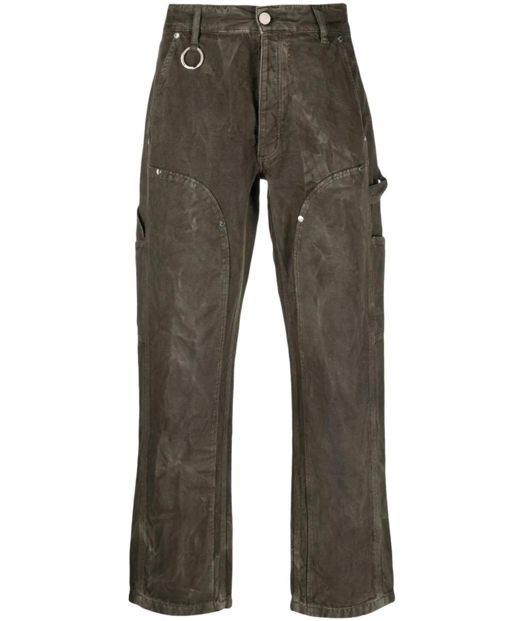 ETUDES Коричневые хлопковые повседневные брюки, фото 1