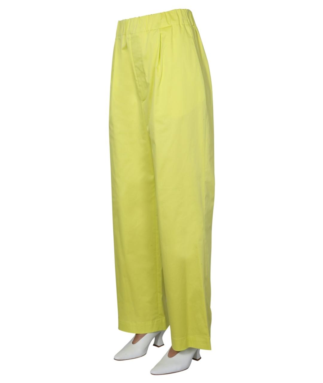 JEJIA Желтые хлопковые прямые брюки, фото 3