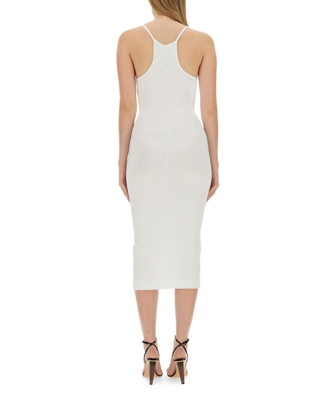 MOSCHINO JEANS Белое вискозное повседневное платье, фото 4