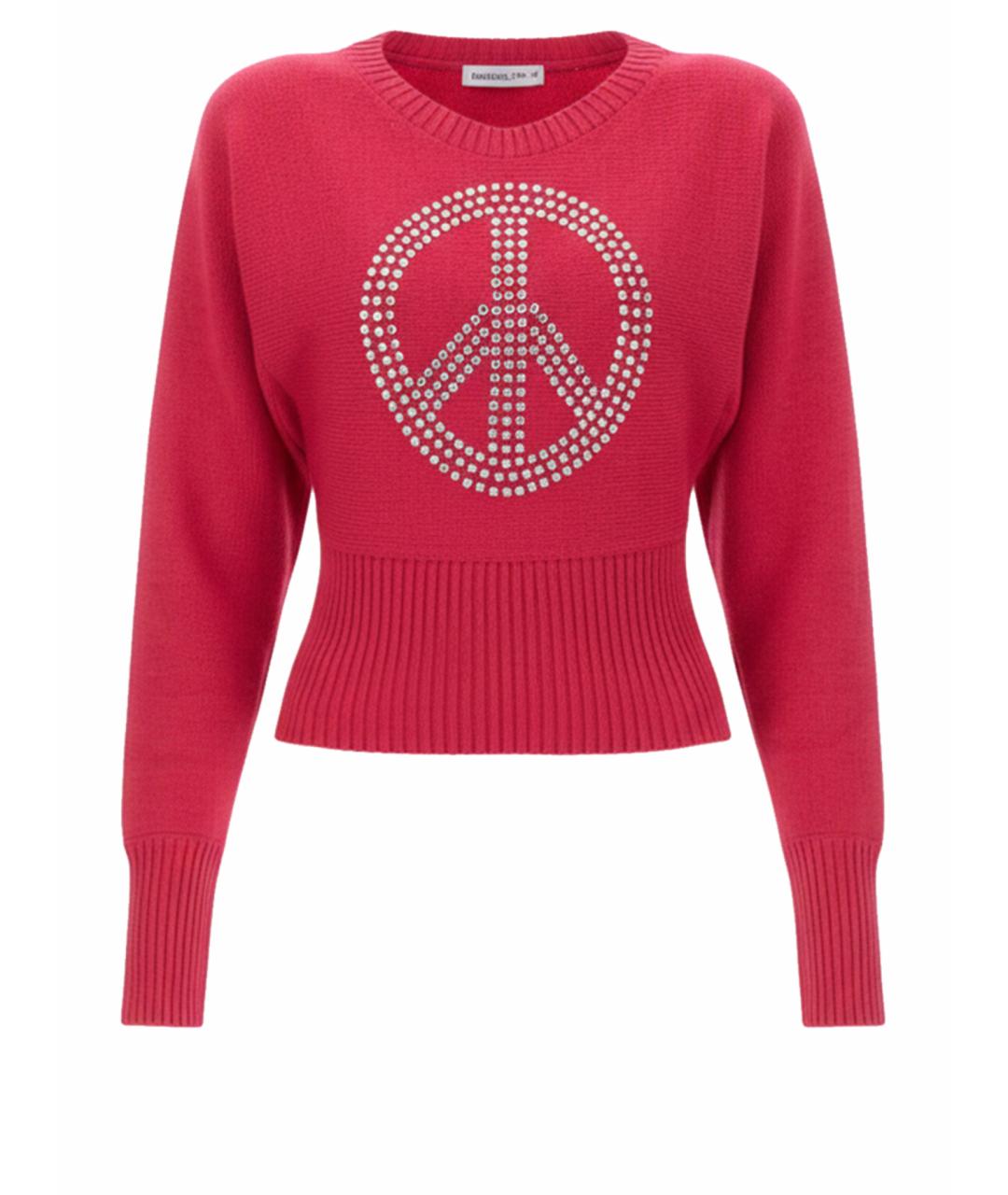 MOSCHINO JEANS Фуксия шерстяной джемпер / свитер, фото 1