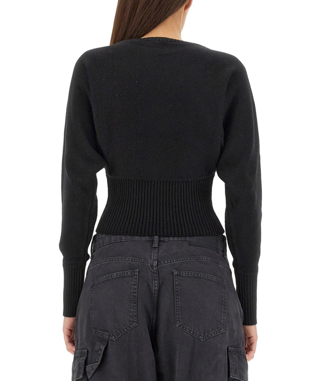 MOSCHINO JEANS Черный шерстяной джемпер / свитер, фото 4