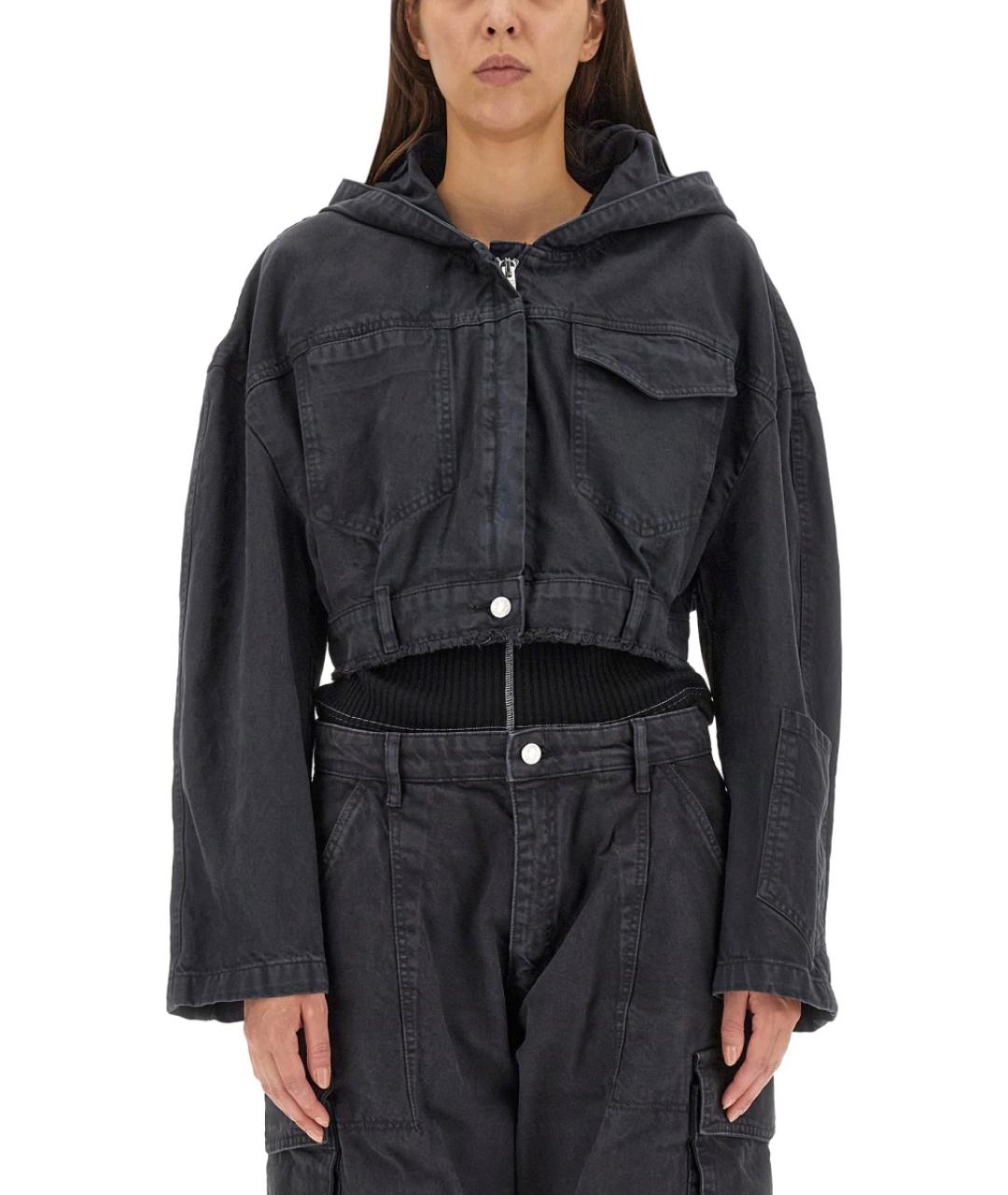 MOSCHINO JEANS Черная хлопковая куртка, фото 5