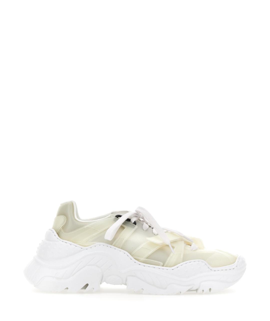 NO. 21 Белые текстильные низкие кроссовки / кеды, фото 1