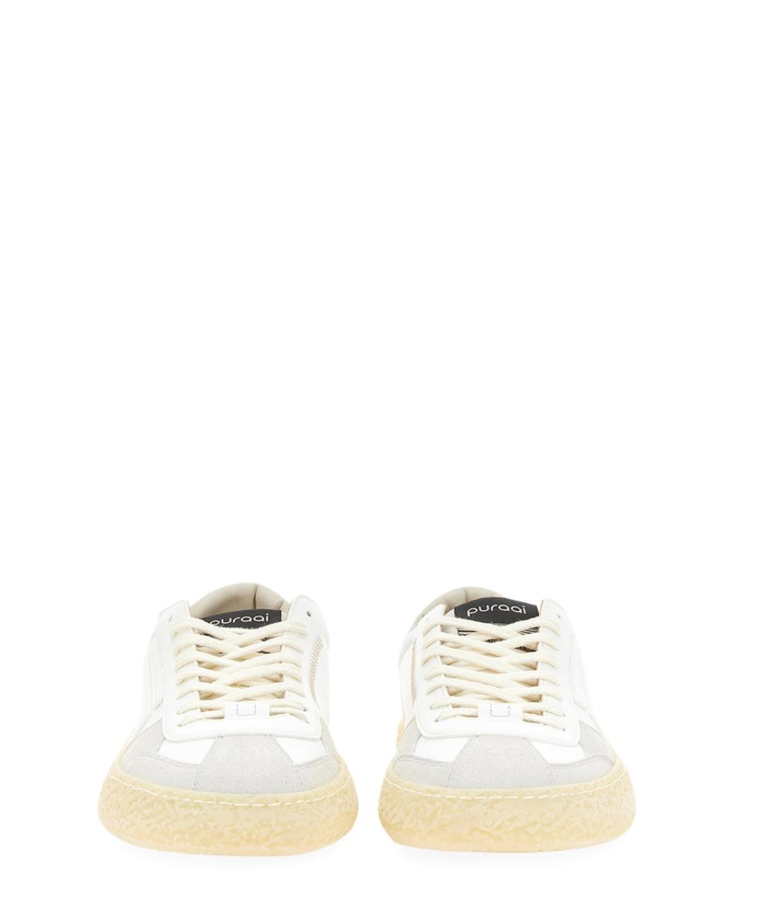 PURAAI Бежевые кеды из искусственной кожи, фото 4