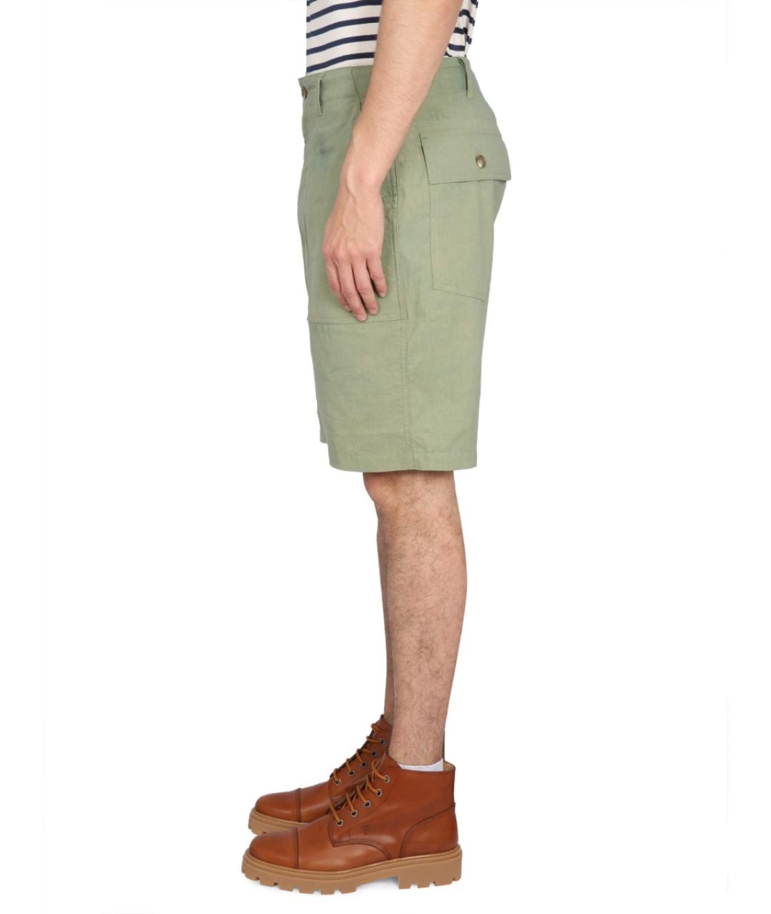 ENGINEERED GARMENTS Зеленые хлопковые шорты, фото 3