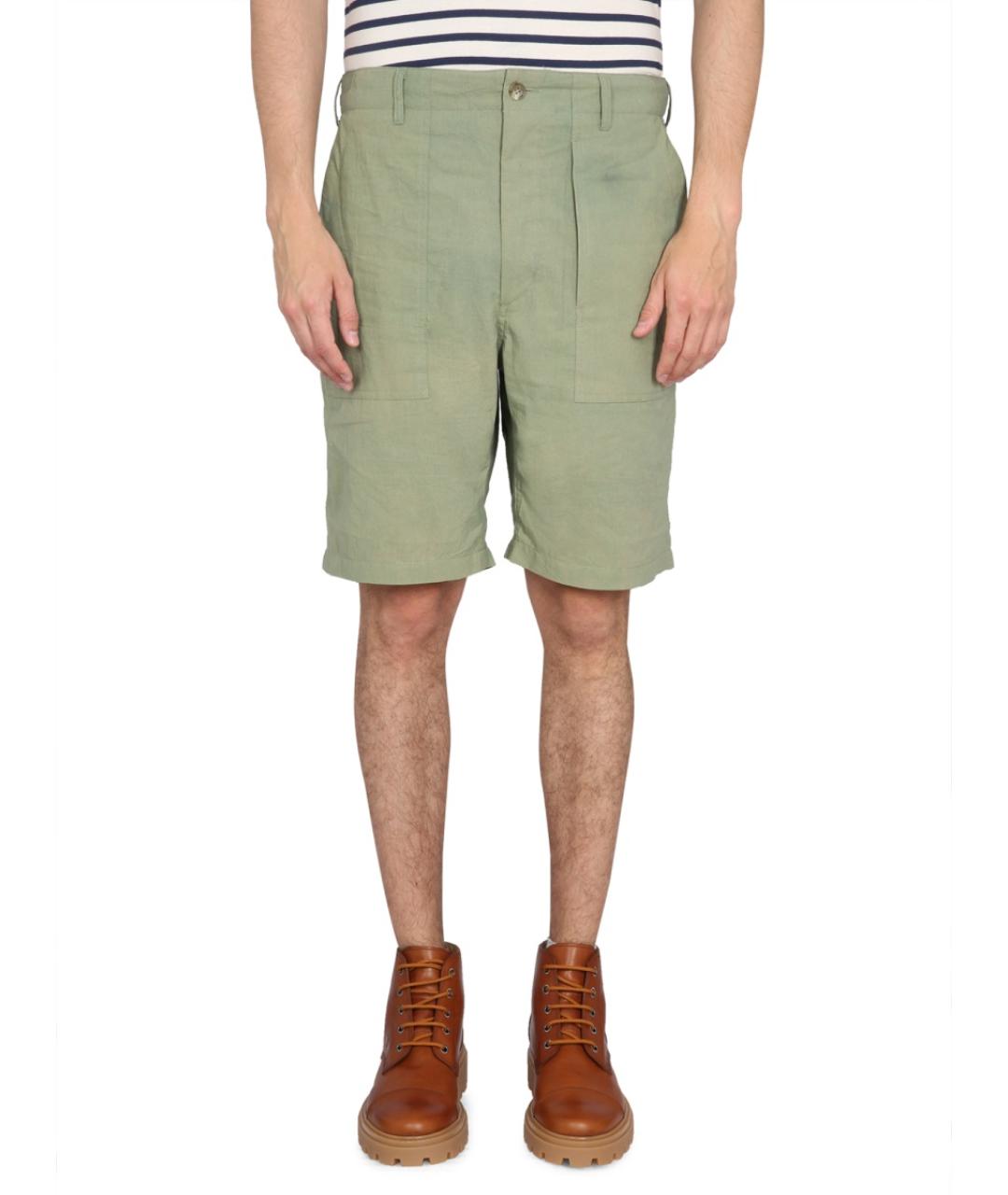 ENGINEERED GARMENTS Зеленые хлопковые шорты, фото 5