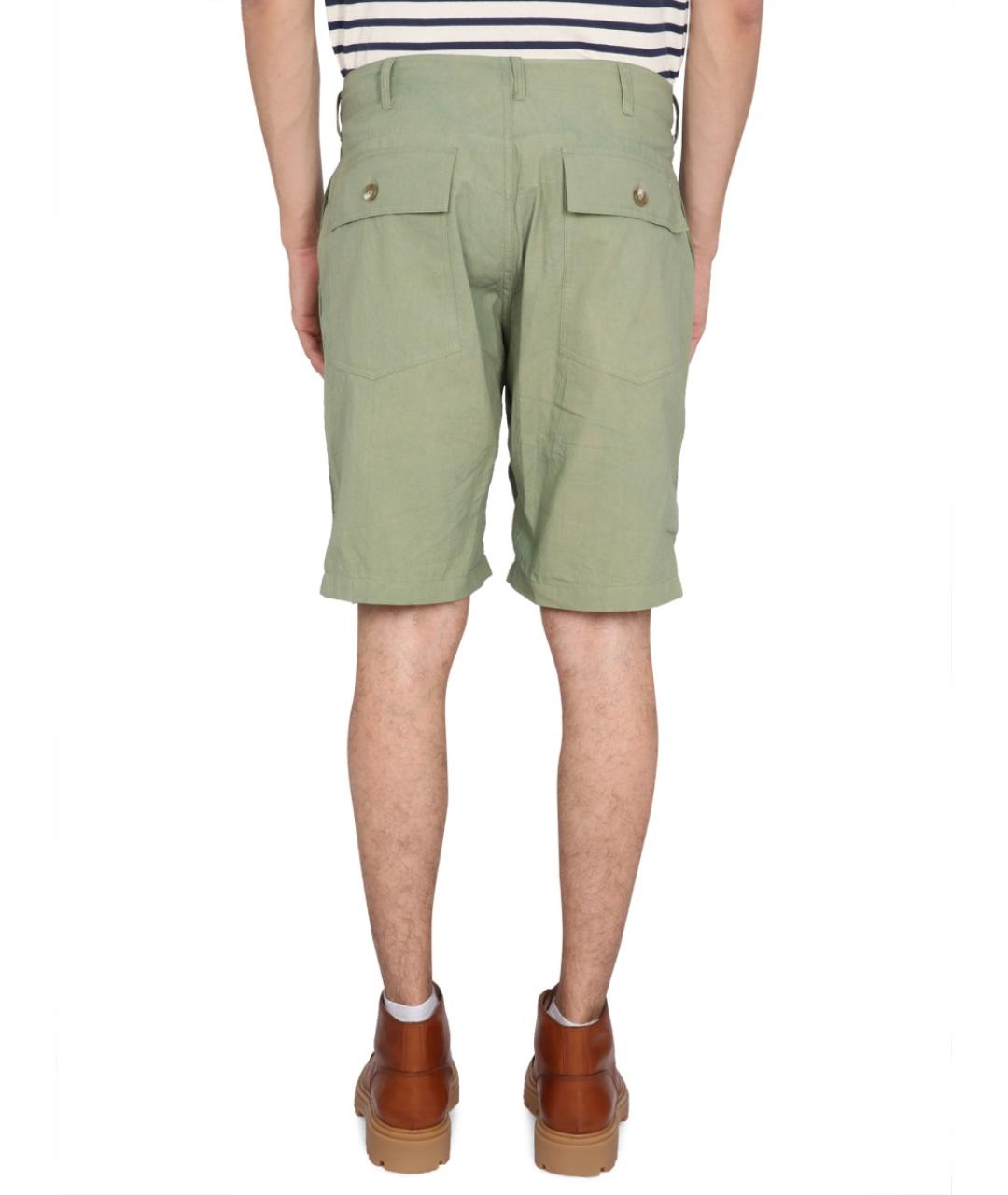 ENGINEERED GARMENTS Зеленые хлопковые шорты, фото 4
