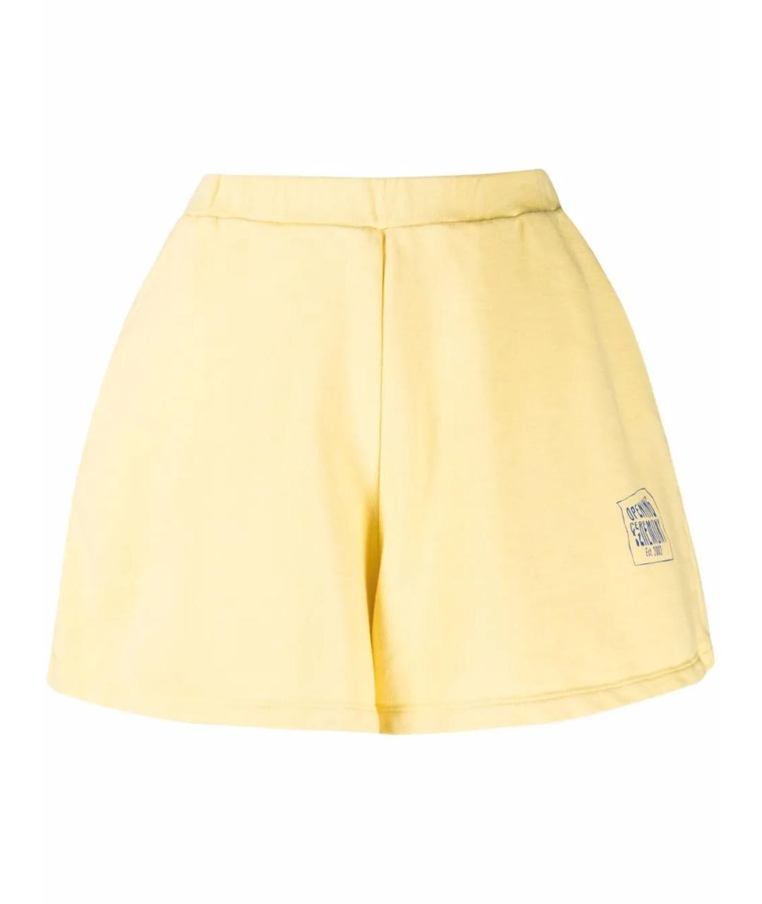 OPENING CEREMONY Желтые хлопковые шорты, фото 1