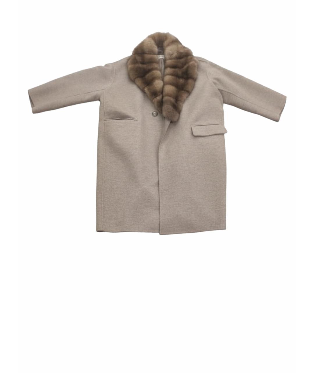 MANZONI 24 Бежевое кашемировое пальто, фото 1