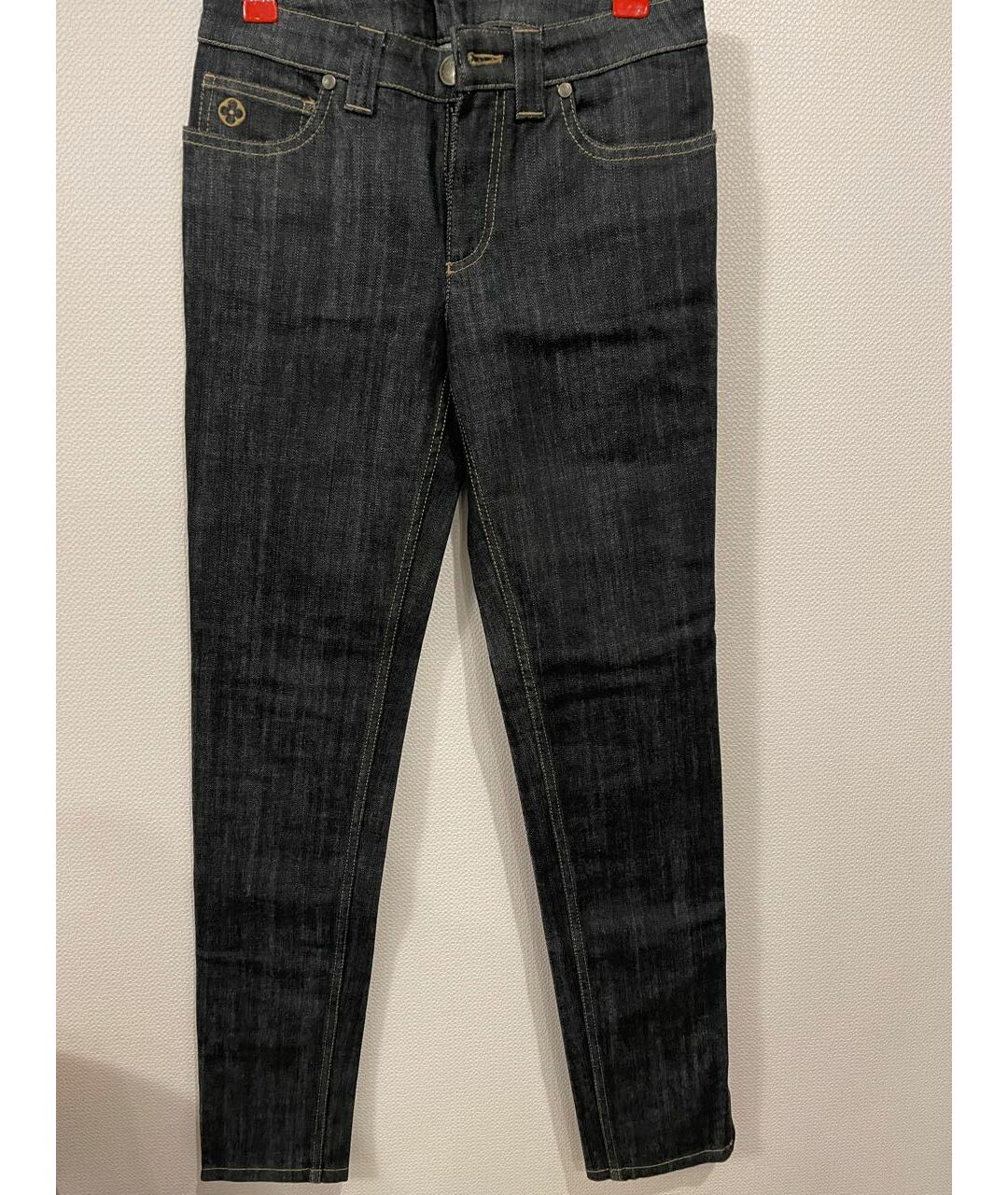 LOUIS VUITTON Хлопко-эластановые прямые джинсы, фото 6