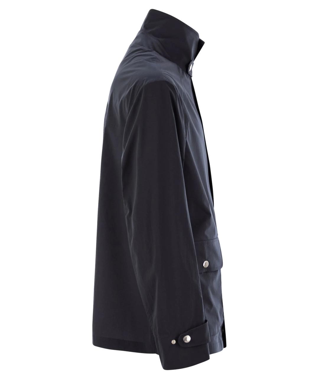 BRUNELLO CUCINELLI Темно-синяя хлопковая куртка, фото 3