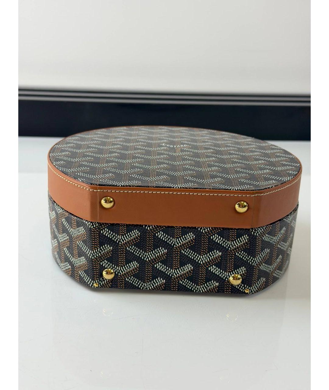 GOYARD Коричневая кожаная сумка через плечо, фото 6