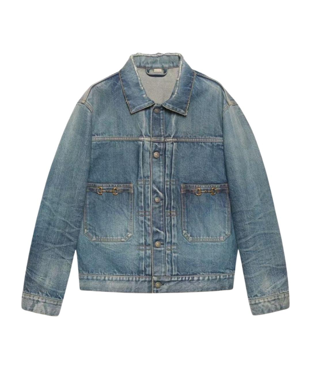 GUCCI Синяя деним куртка, фото 1