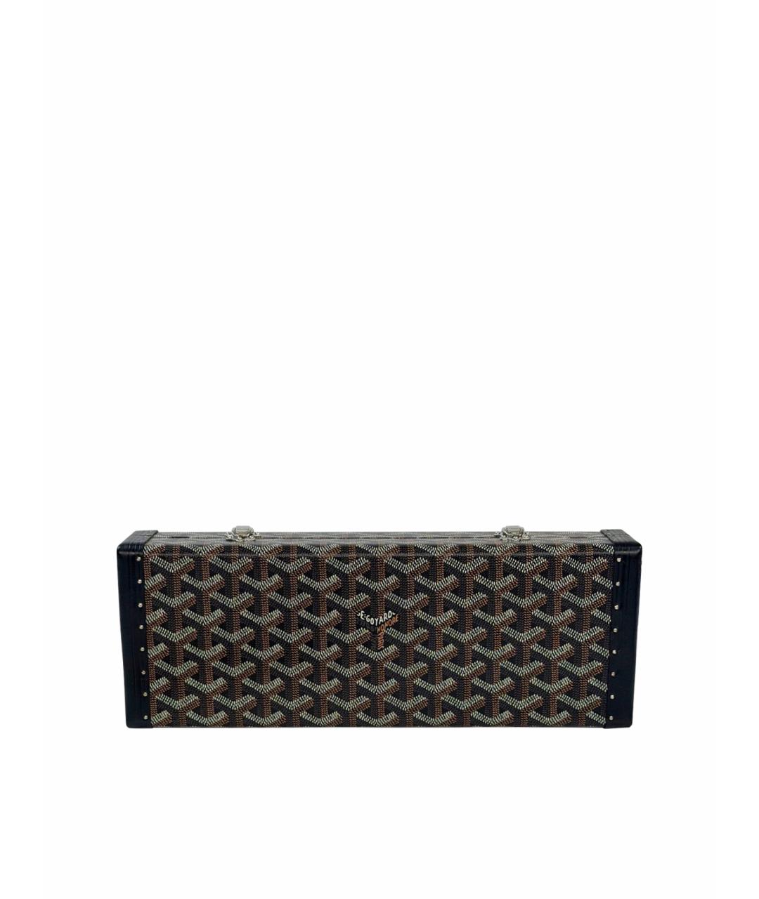 GOYARD Черная кожаная сумка через плечо, фото 1