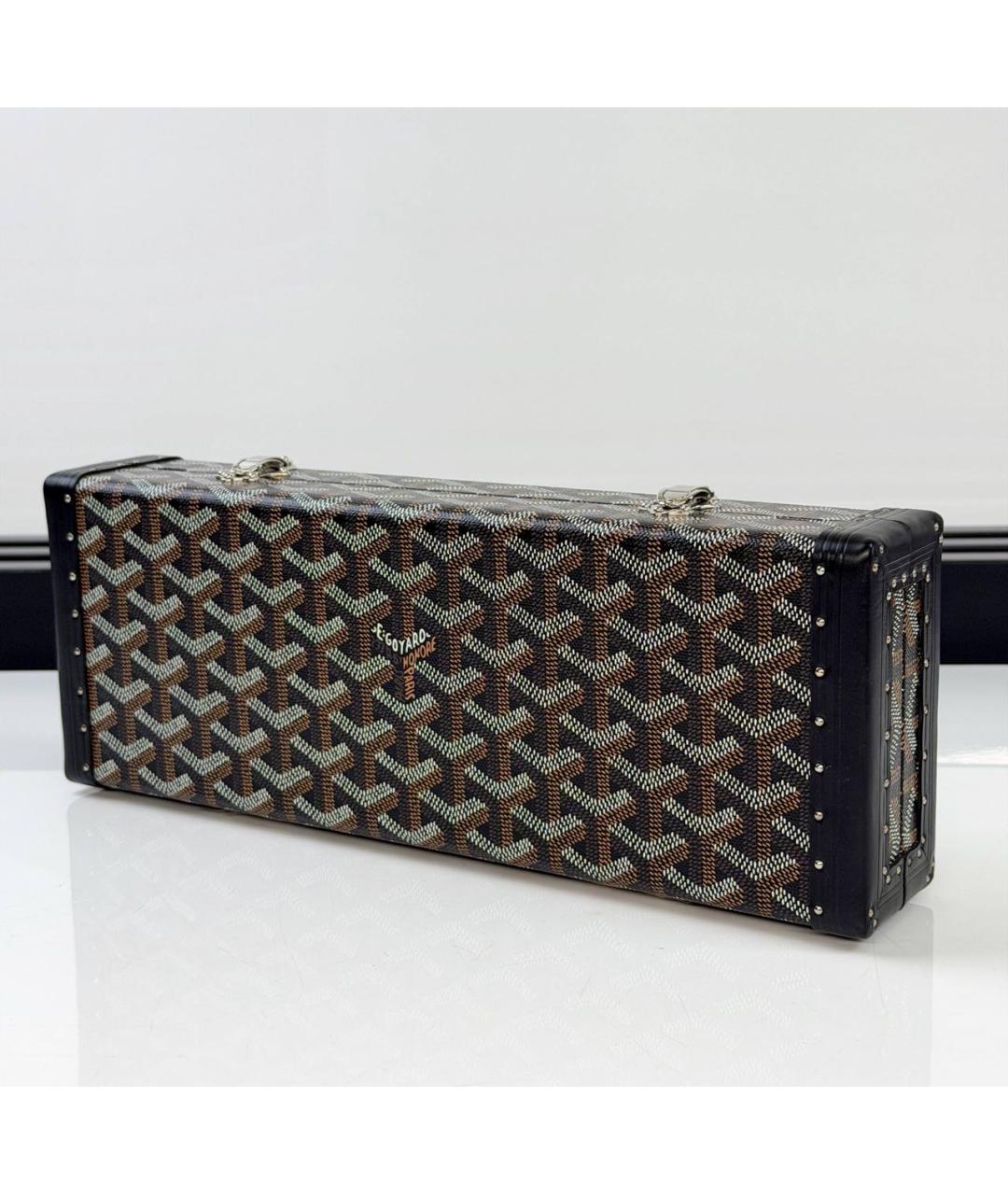 GOYARD Черная кожаная сумка через плечо, фото 2