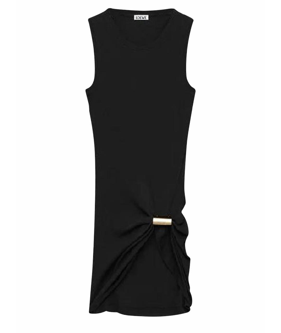LOEWE Черная хлопковая майка, фото 1