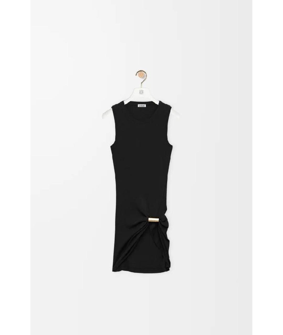 LOEWE Черная хлопковая майка, фото 6