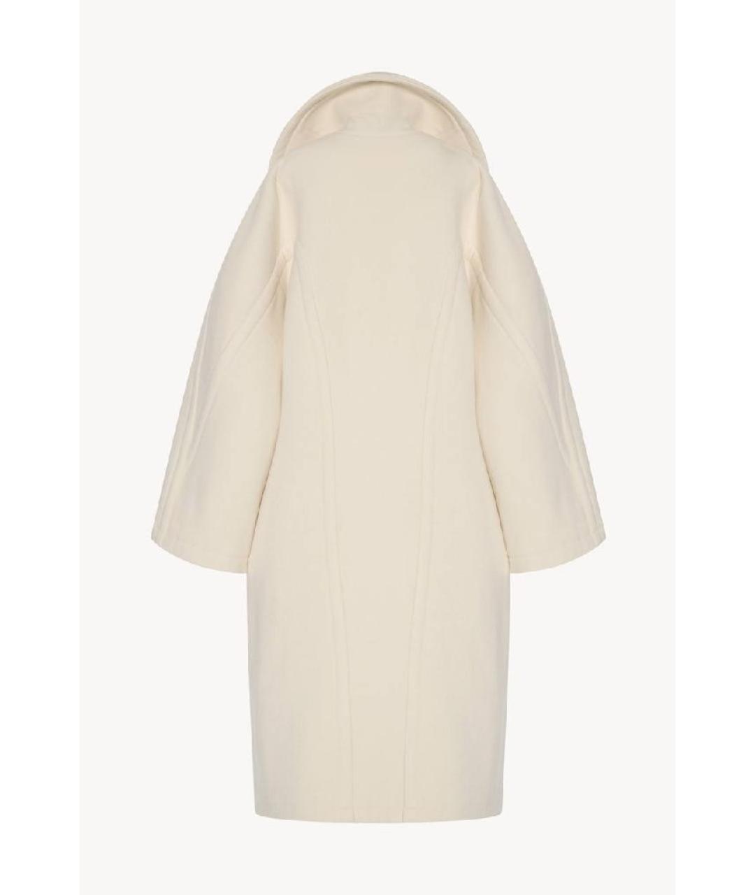 THE ROW Белое шерстяное пальто, фото 2