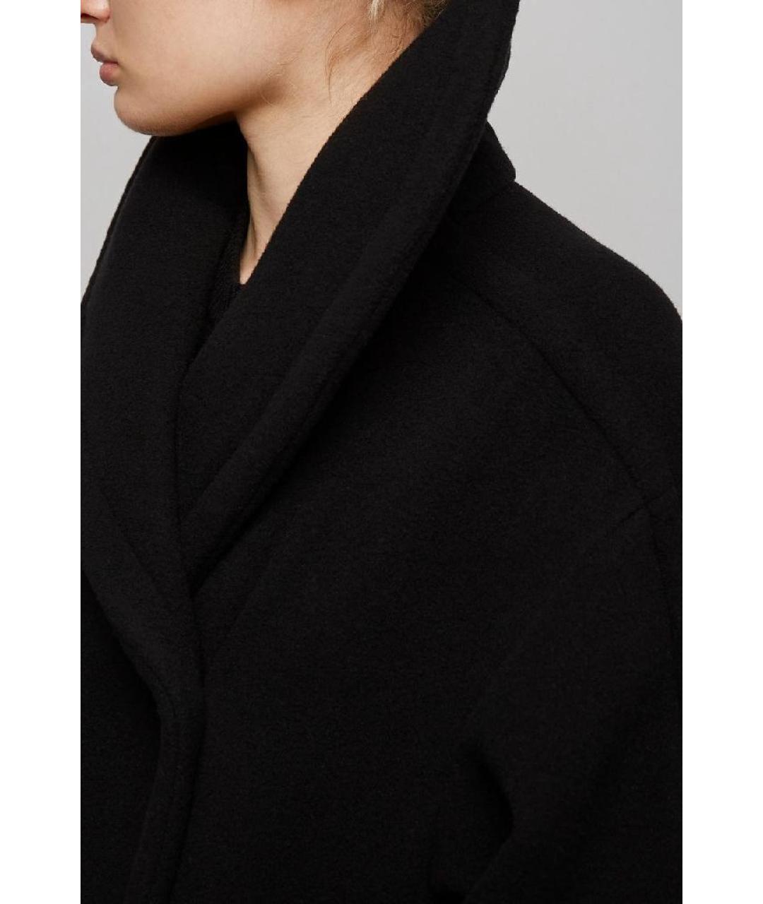 THE ROW Черное шерстяное пальто, фото 7