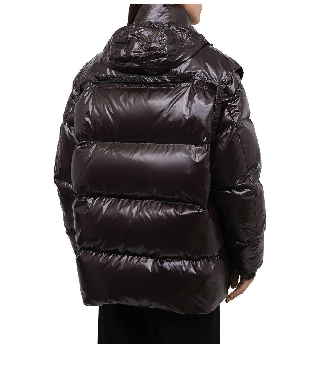BOTTEGA VENETA Коричневый полиамидовый пуховик, фото 2