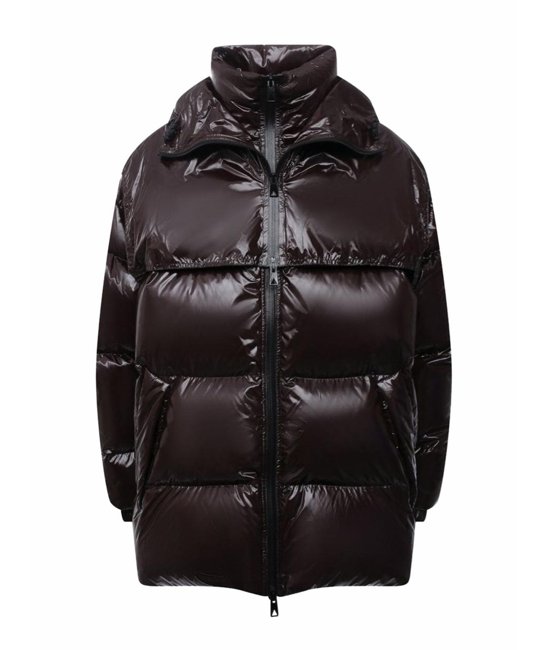 BOTTEGA VENETA Коричневый полиамидовый пуховик, фото 1