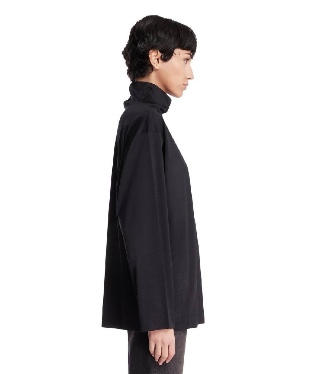 THE ROW Черная хлопковая водолазка, фото 3