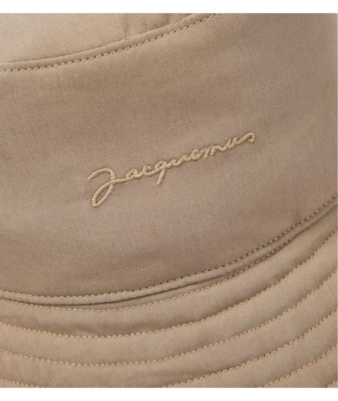 JACQUEMUS Бежевая хлопковая шляпа, фото 3