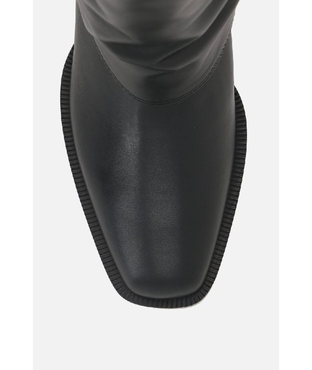 FENDI Черные кожаные сапоги, фото 3