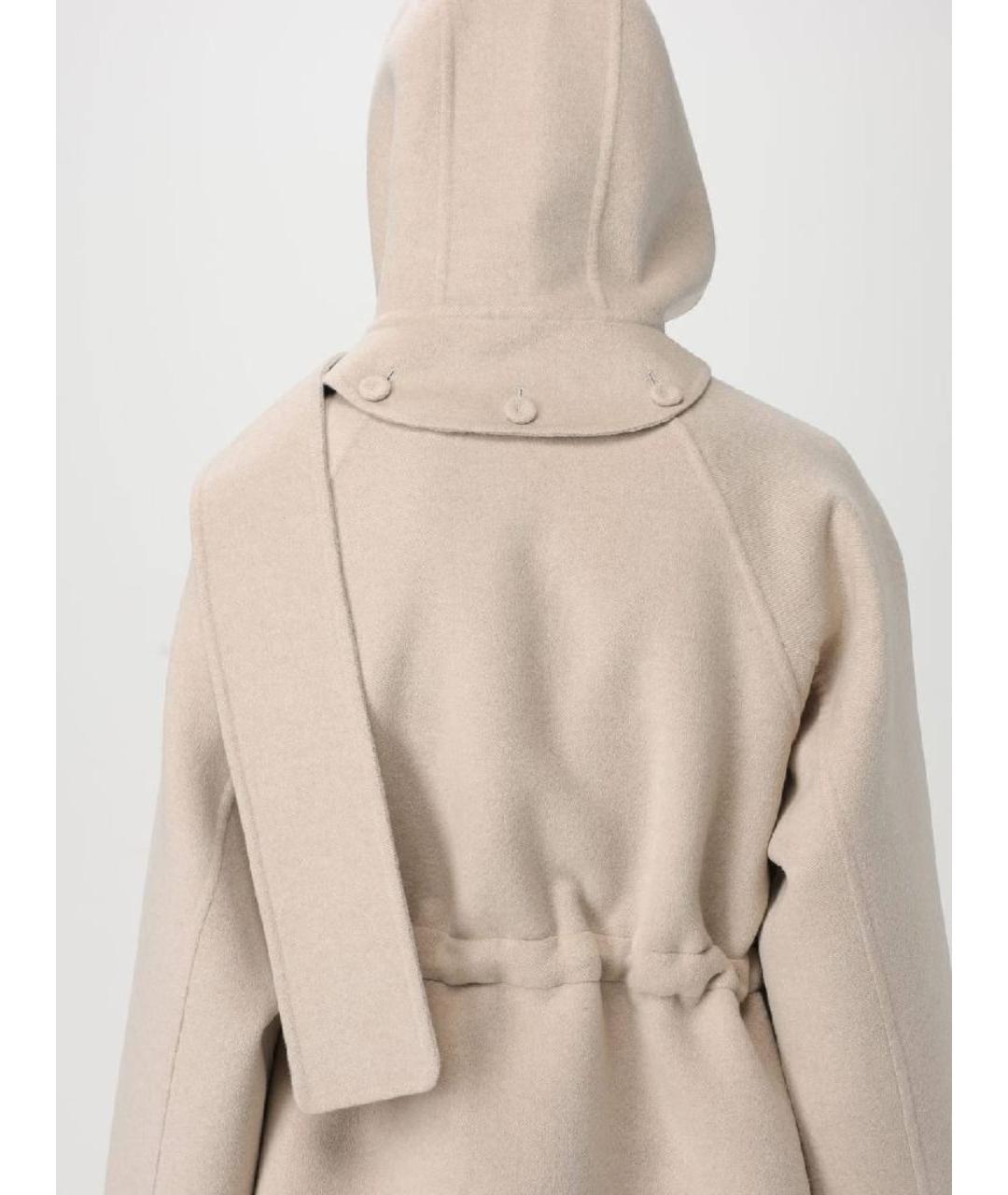 FENDI Бежевая шерстяная парка, фото 4