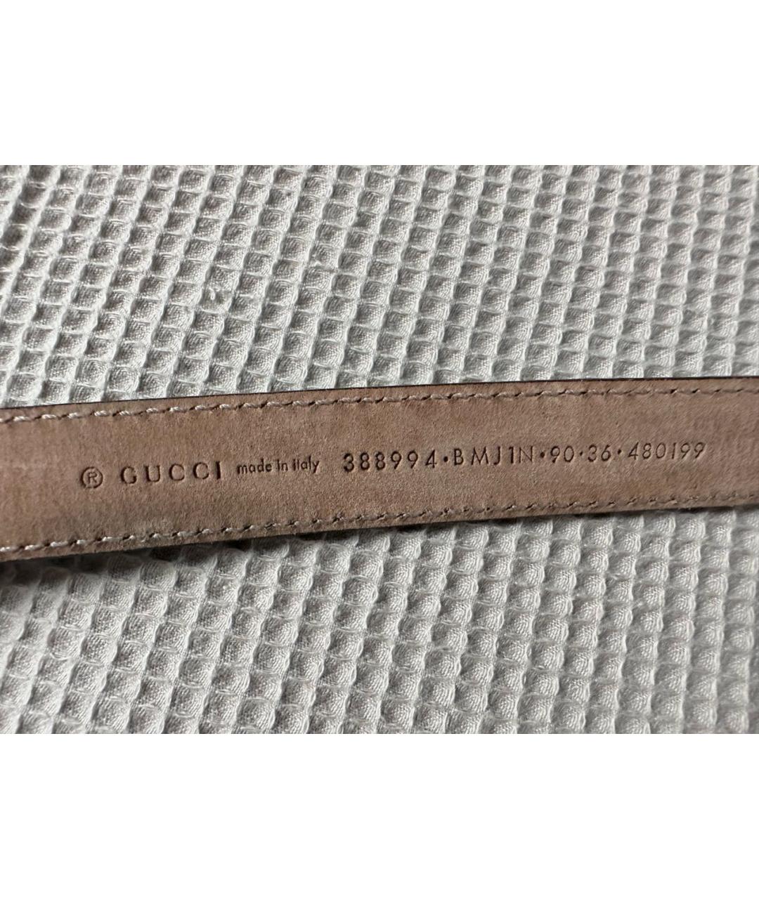 GUCCI Черный кожаный ремень, фото 7