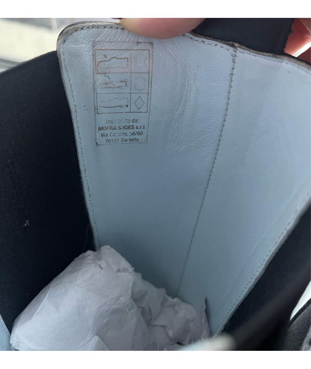 CHIARA FERRAGNI Черные кожаные полусапоги, фото 3