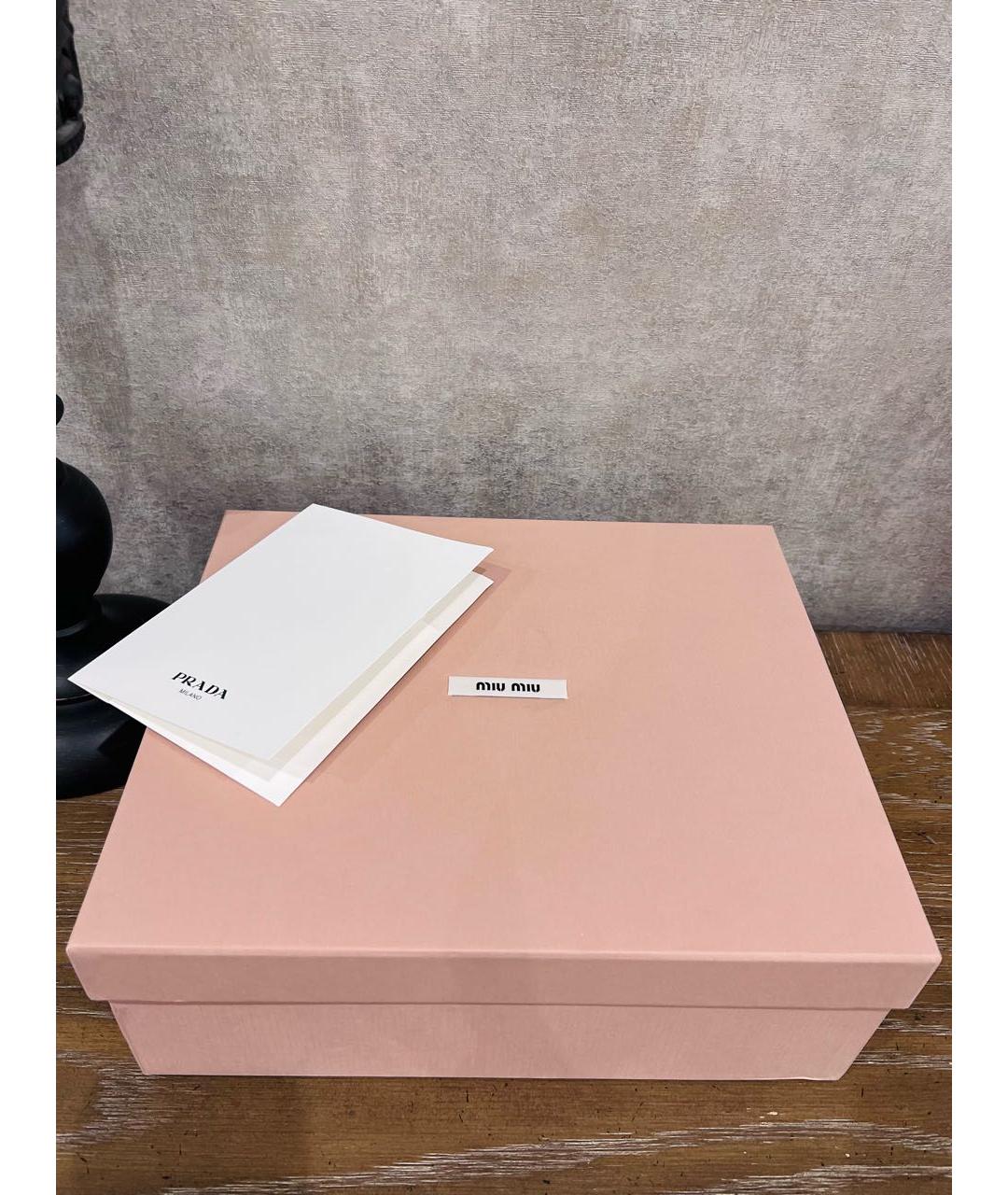 MIU MIU Белые кожаные кеды, фото 6