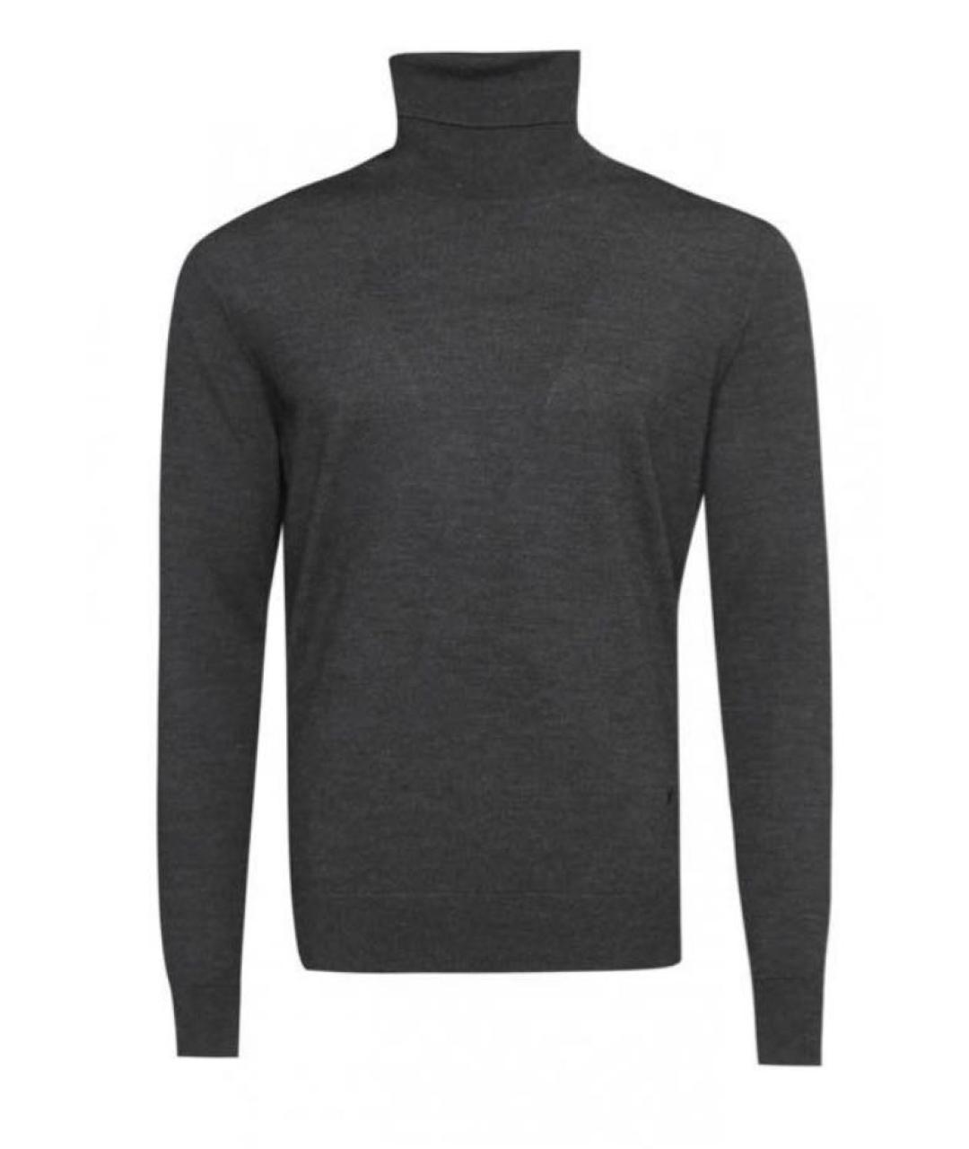 ISAIA Серая шерстяная водолазка, фото 1