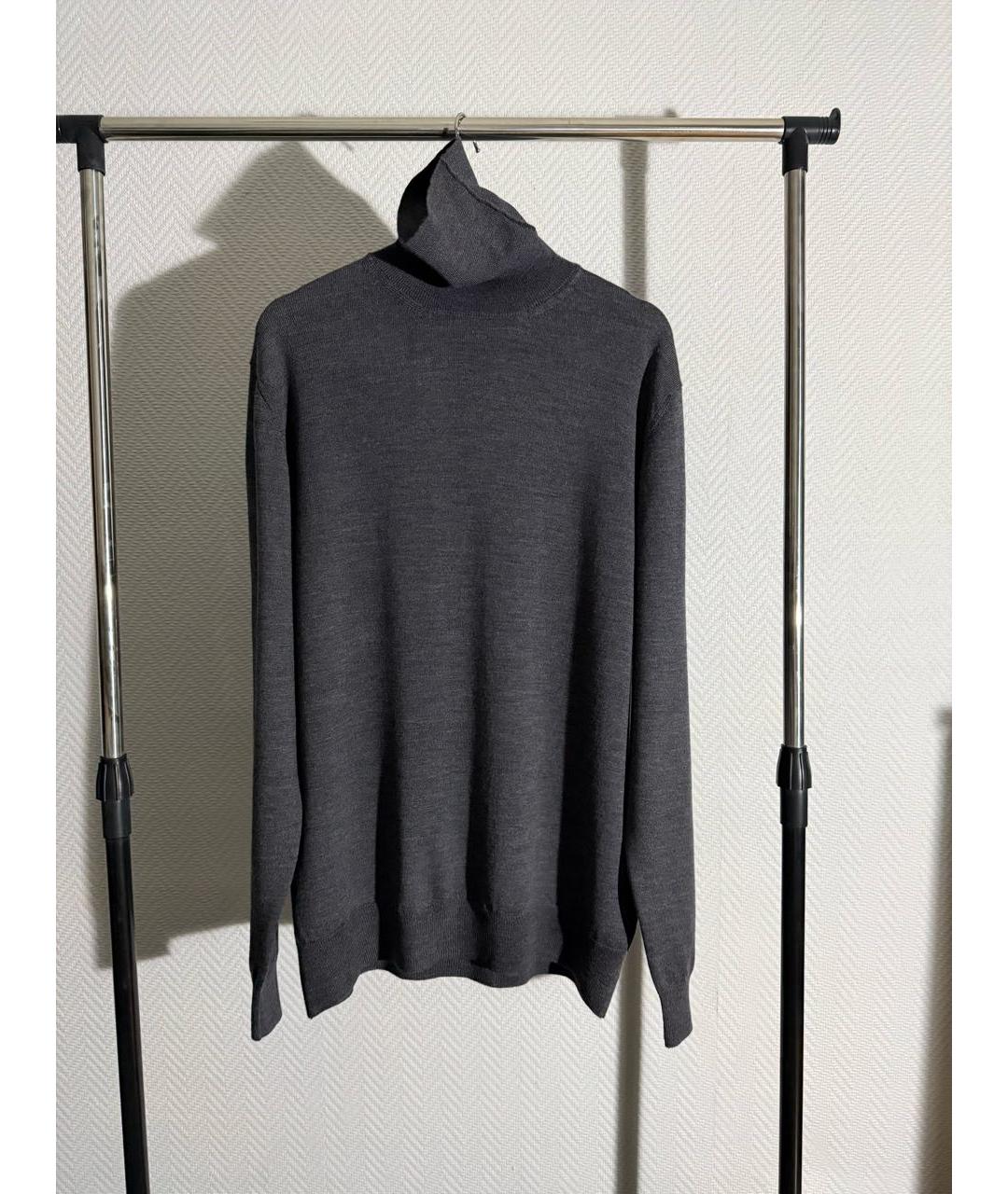 ISAIA Серая шерстяная водолазка, фото 3