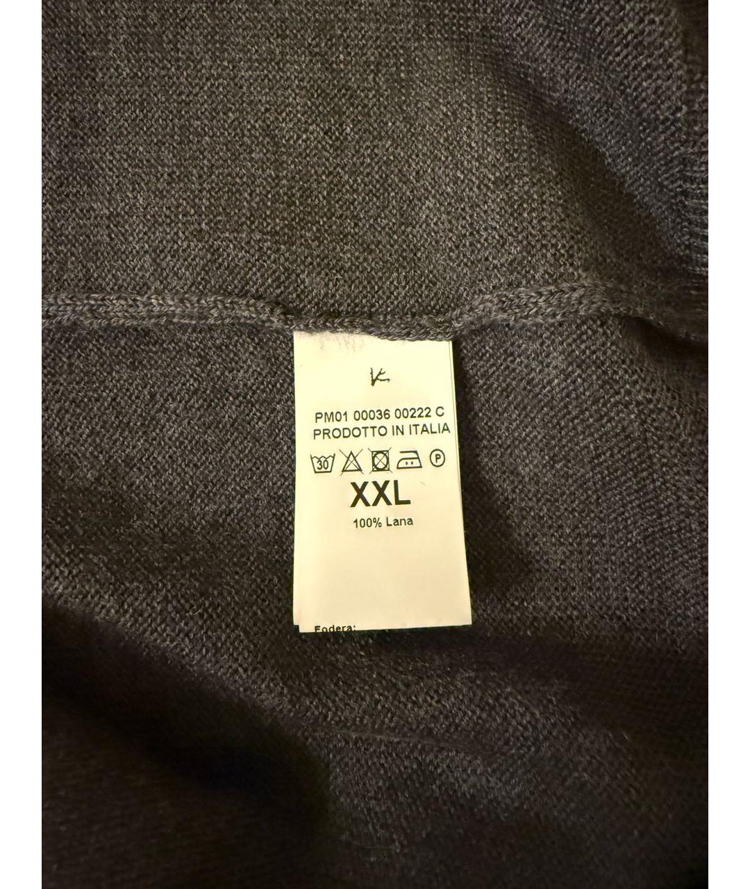 ISAIA Серая шерстяная водолазка, фото 7