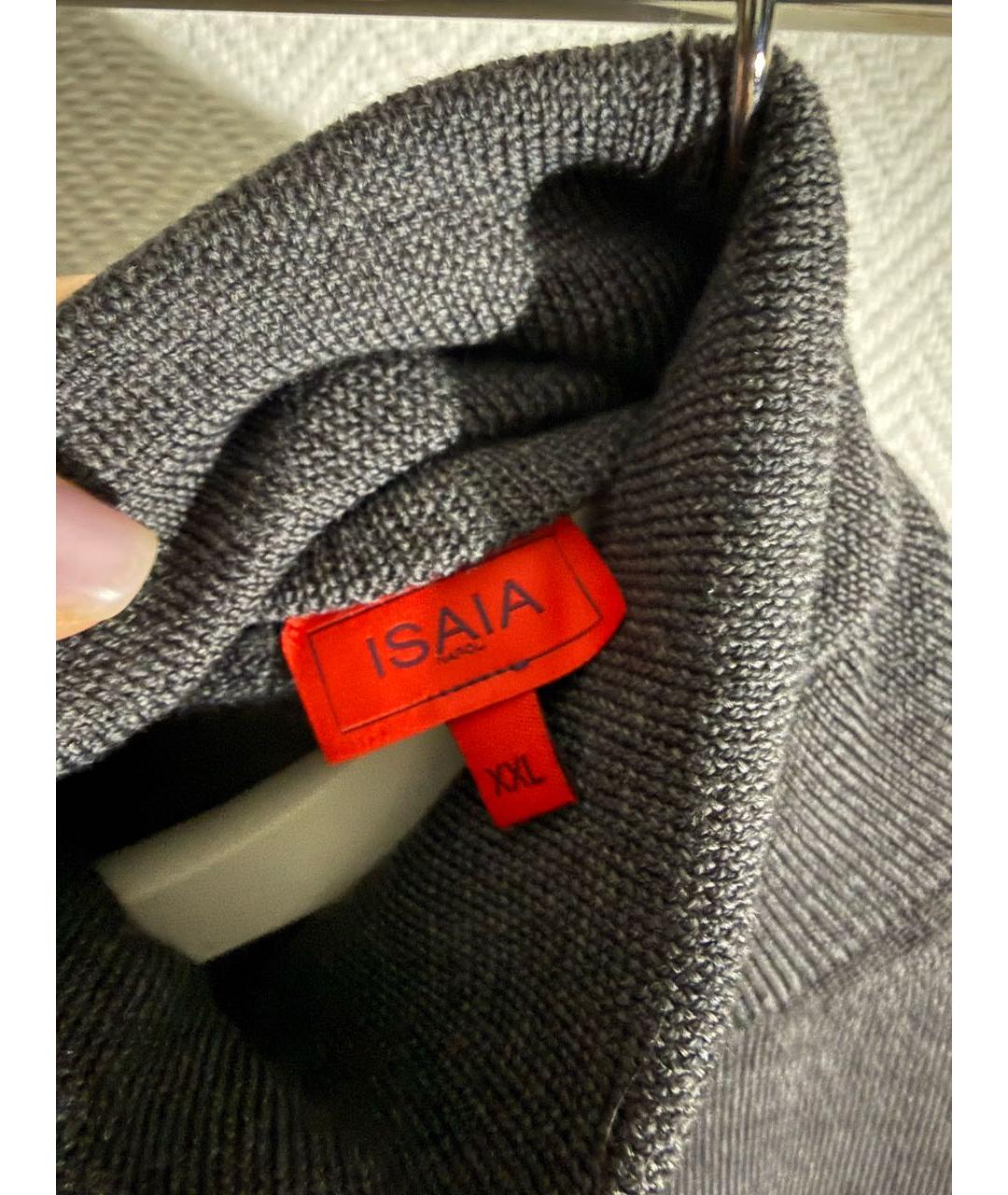 ISAIA Серая шерстяная водолазка, фото 6