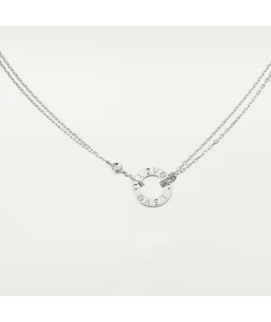 CARTIER Серебряное колье из белого золота, фото 7