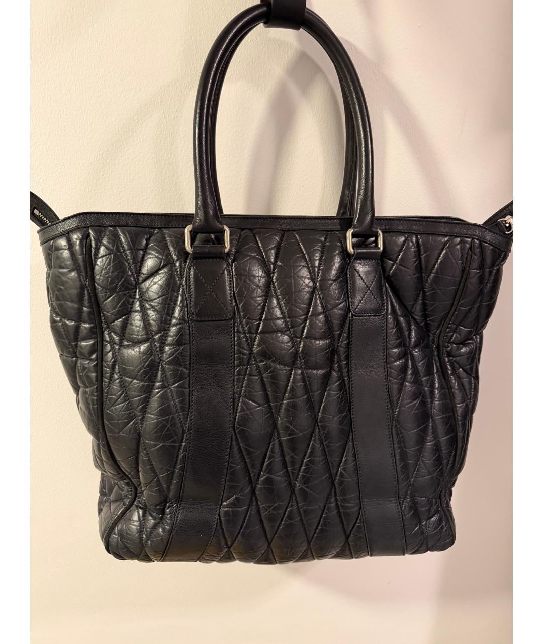 ETRO Черная кожаная сумка с короткими ручками, фото 5